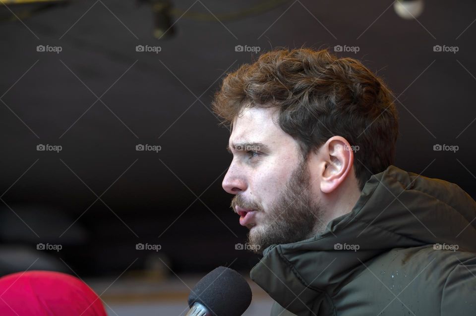 Bas van Weegberg At The International Day Against Racism And Discrimination From The 21 March Comite At Amsterdam The Netherlands 23-3-2024