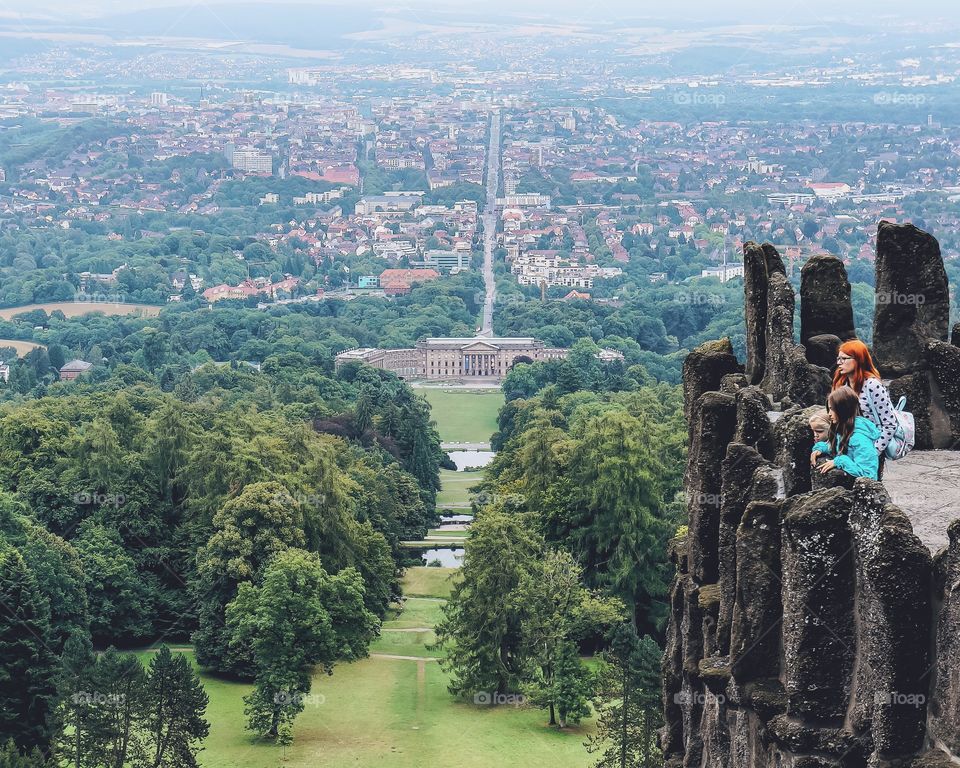 People looking at view