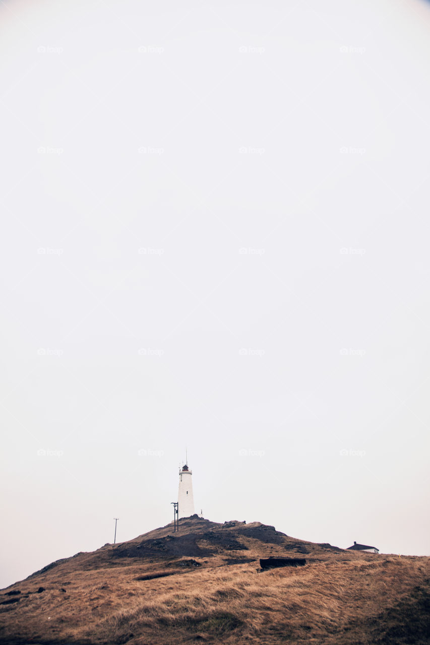 Distant view of lighthouse