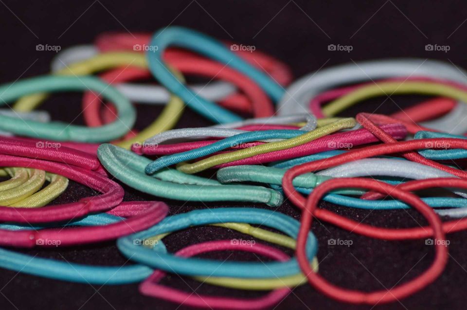 coloured  hair bands