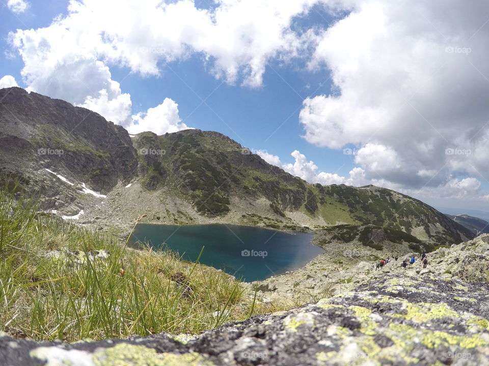 lake in rila mountain