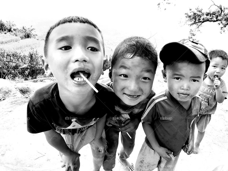 HaNhi's Baby Boy in Choan Then village,  Yty, Lao Cai province,  Vietnam