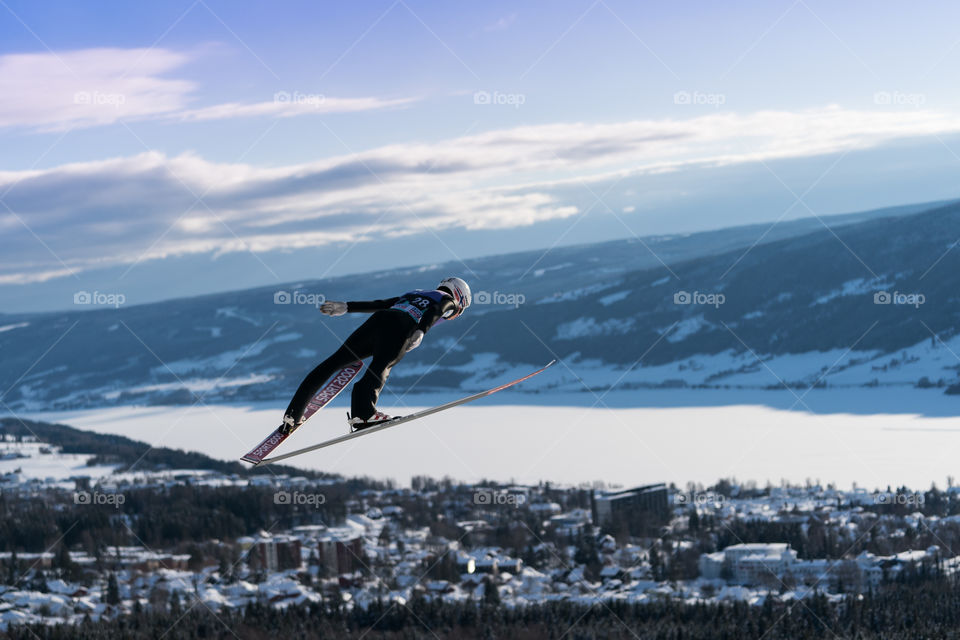 Ski jumping in lillehammer Amazing View 
