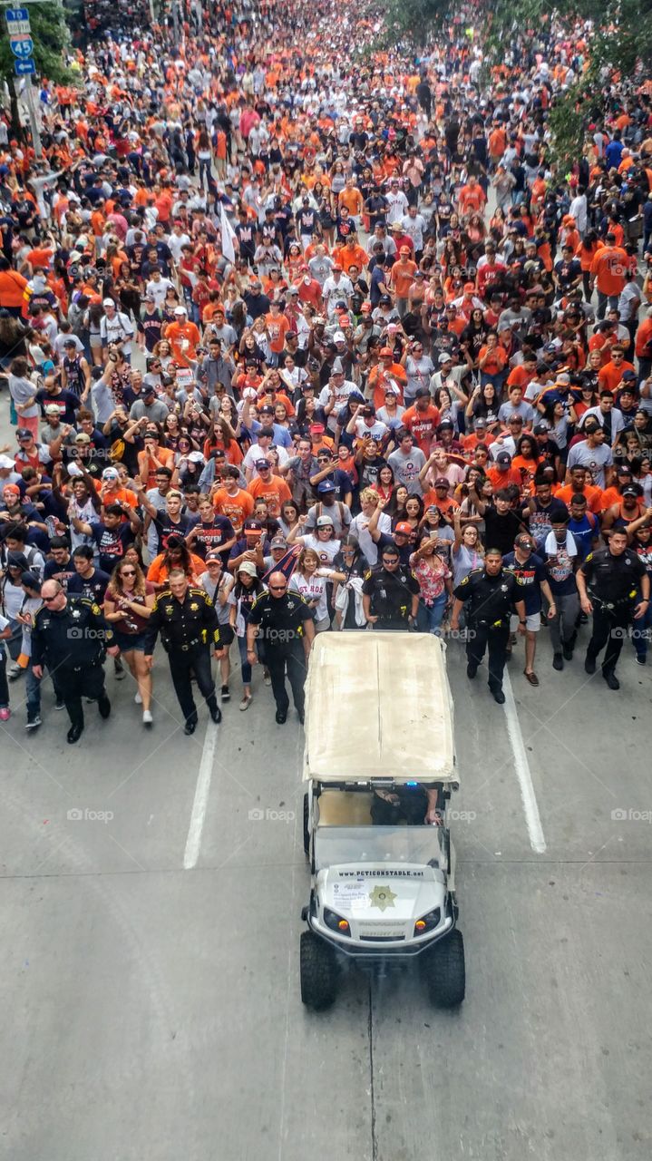 The procession after the parade