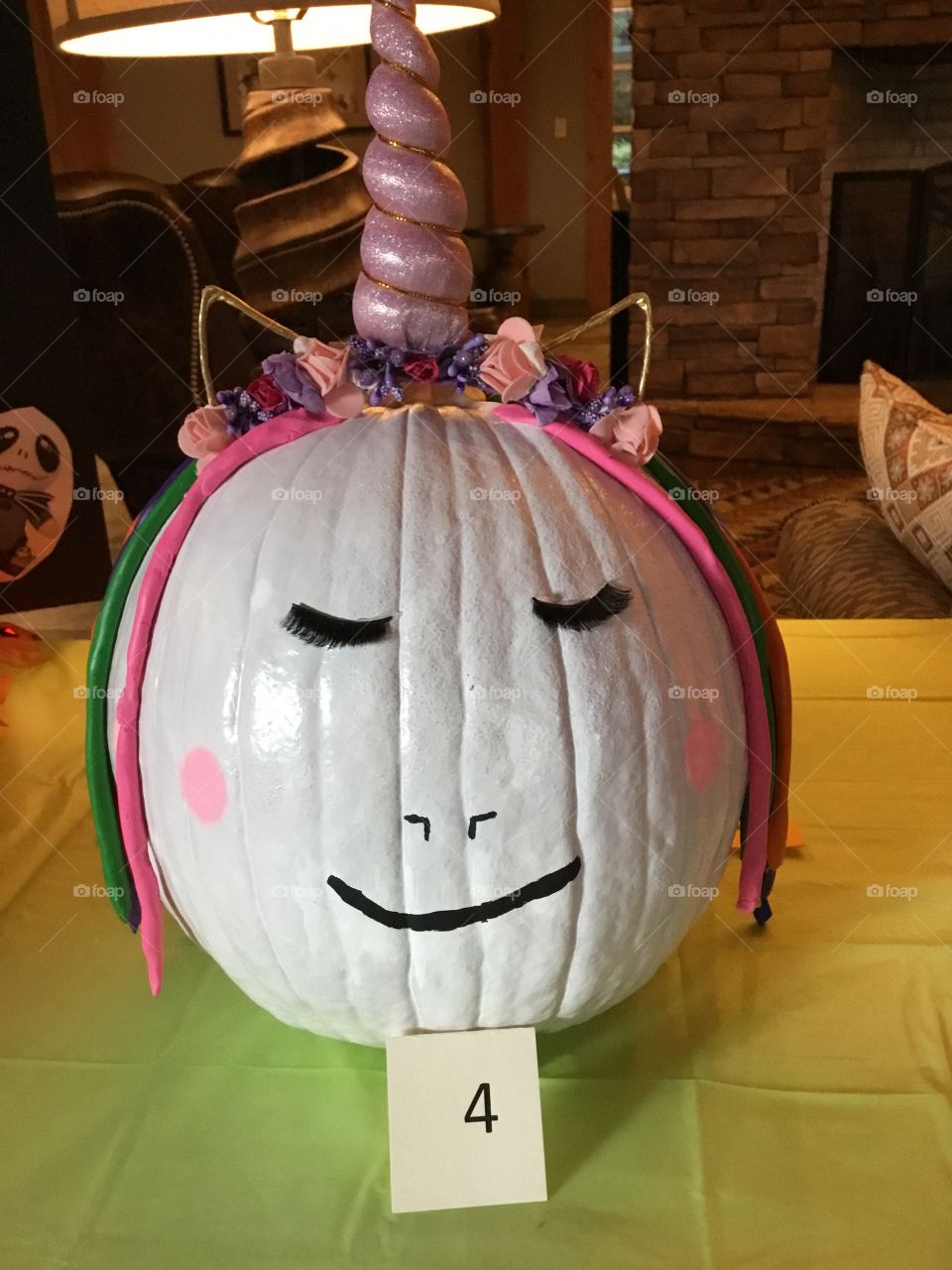 A unicorn pumpkin 