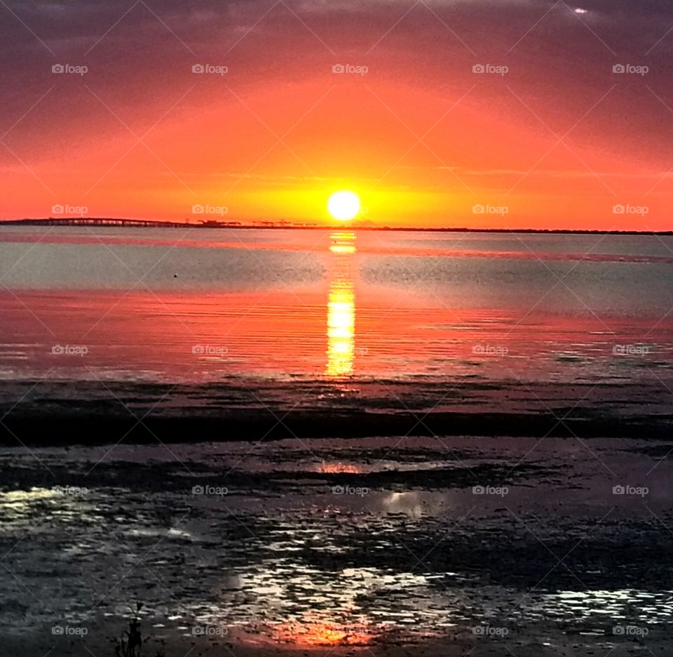 sunset view at the causeway