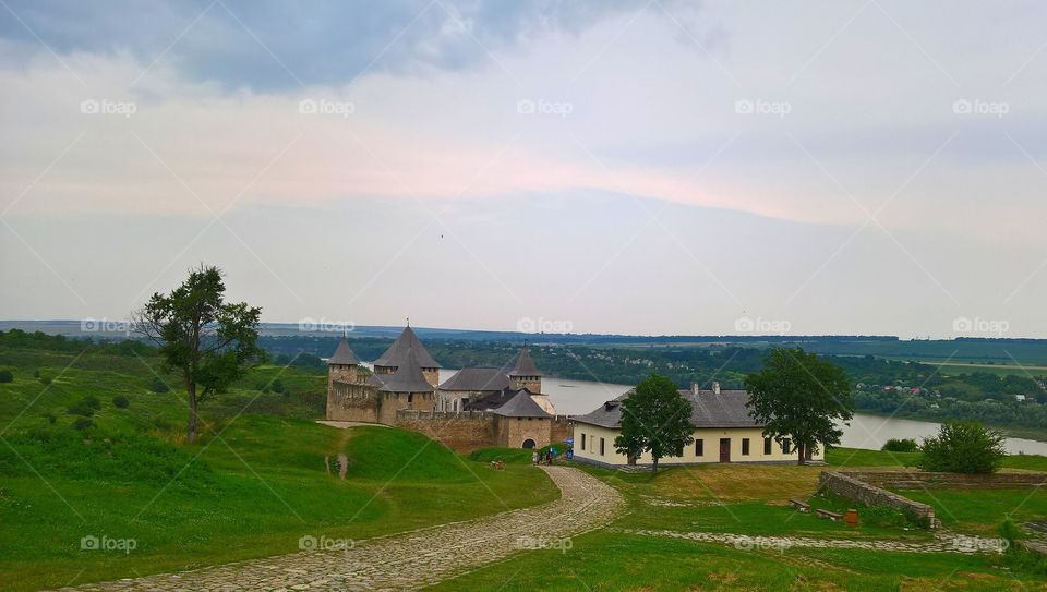 old fortress in the village of Khotyn