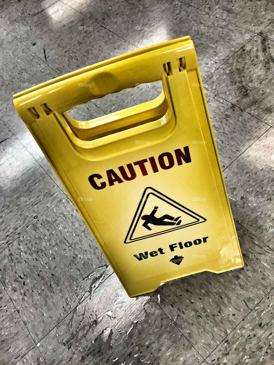 Wet floor sign