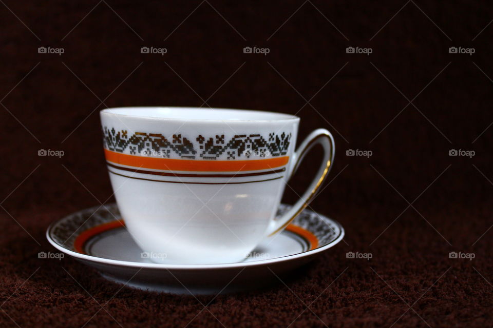 traditional porcelain tea cup