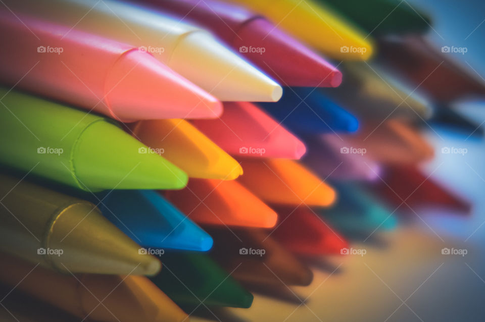 Stack of crayons