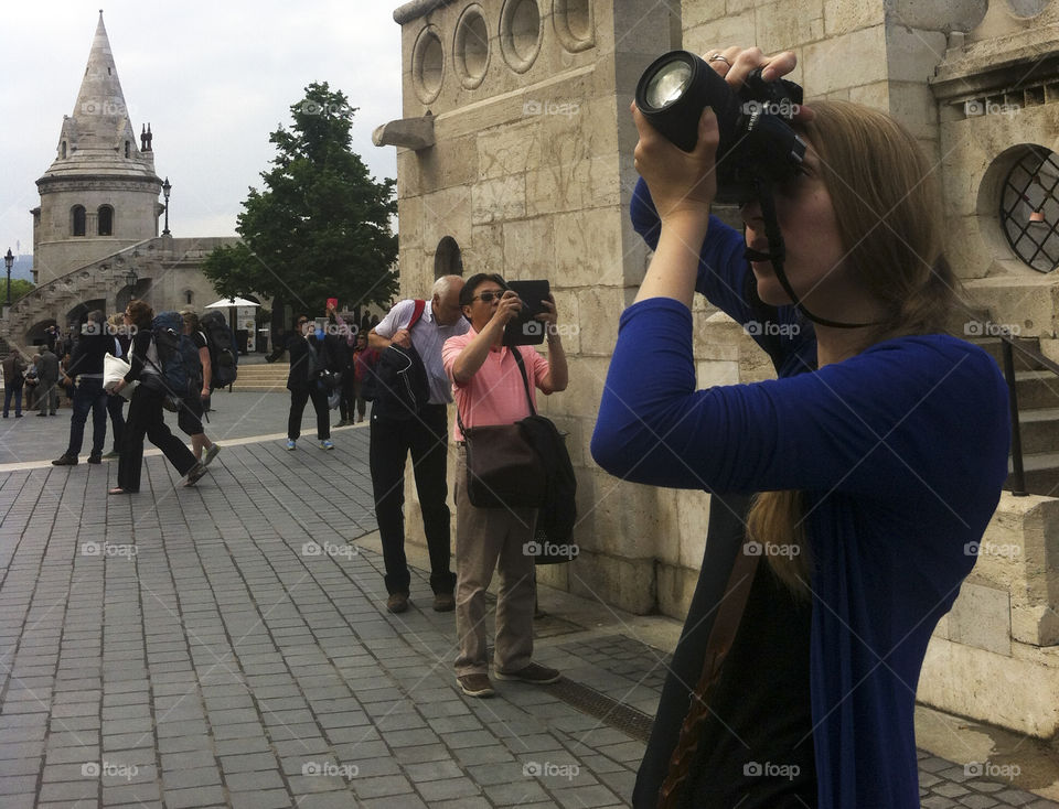 taking pictures in Budapest