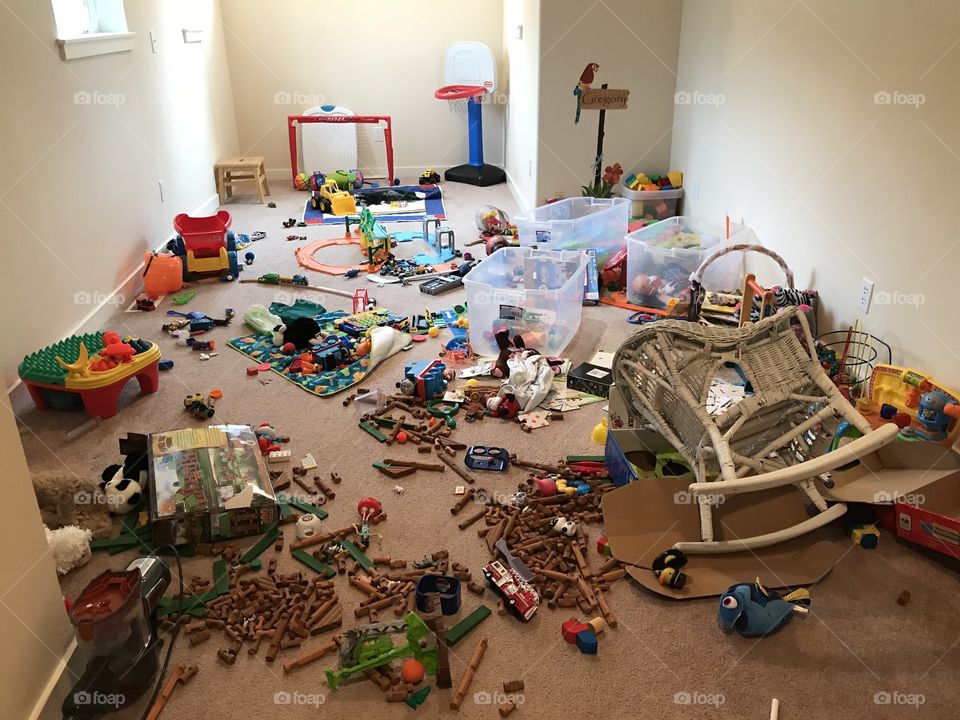 Messy playroom