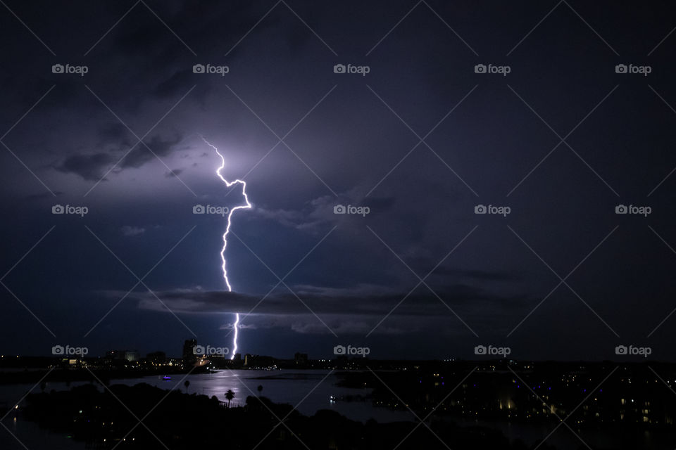 Thunderstorm and lightning 