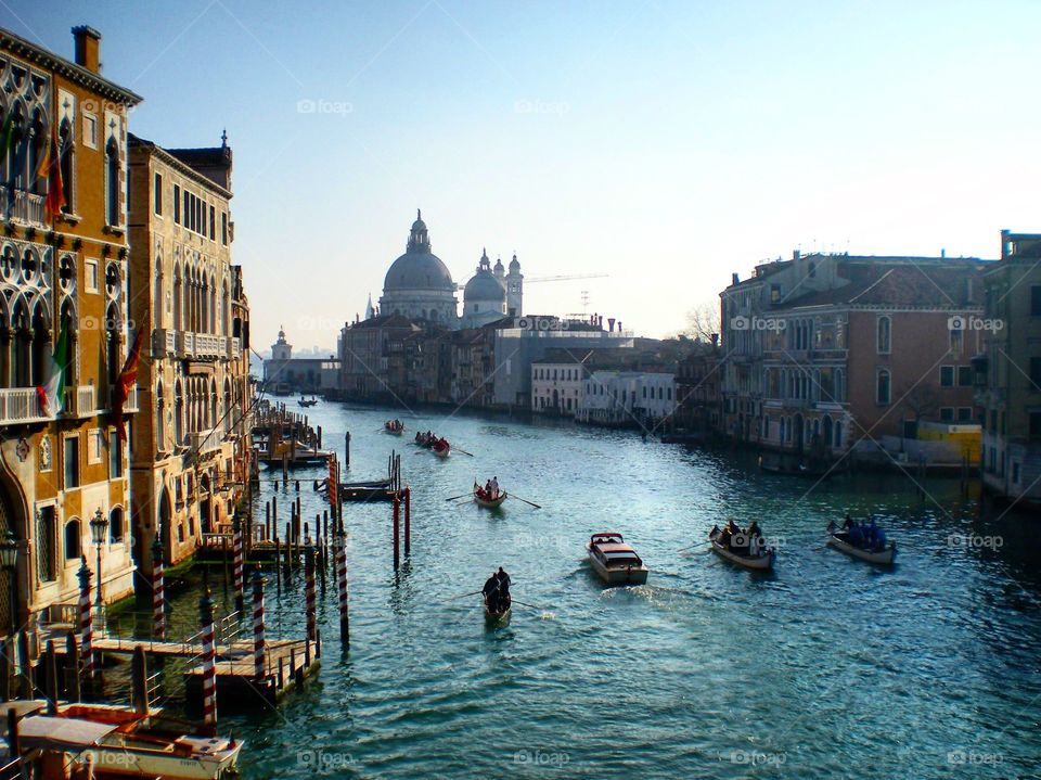 Overlooking Grand Canal in Venice