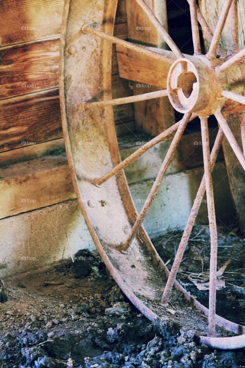 Antique Tractor Wheel