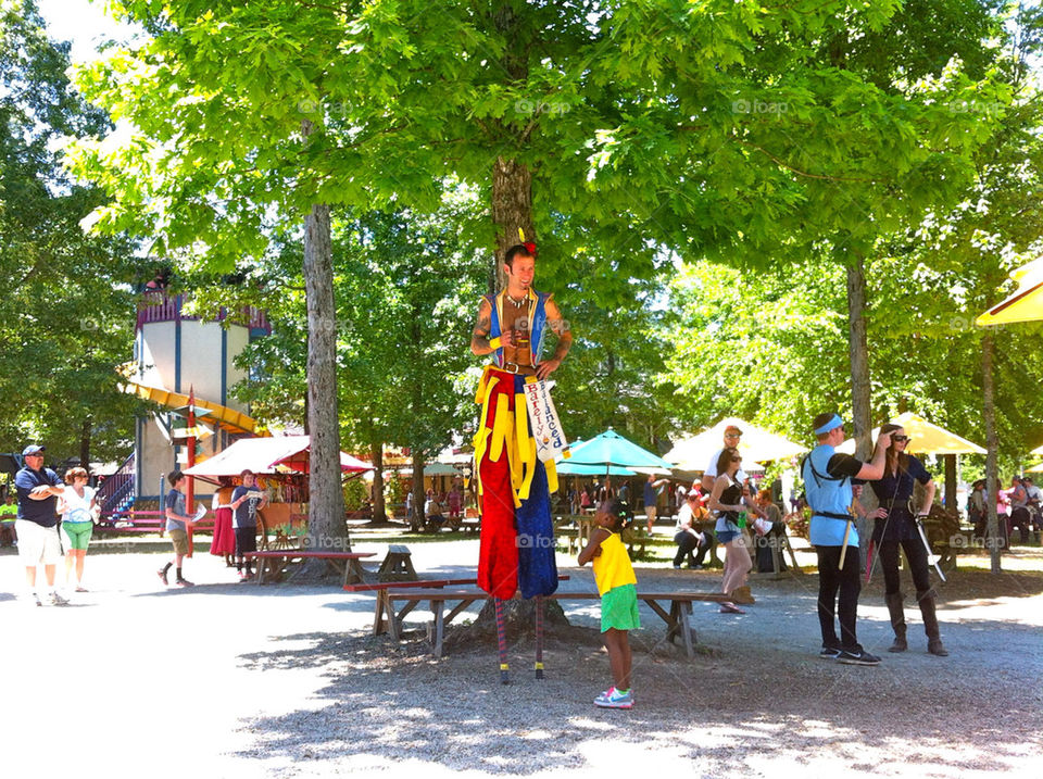 carnival tree kid tall by cable