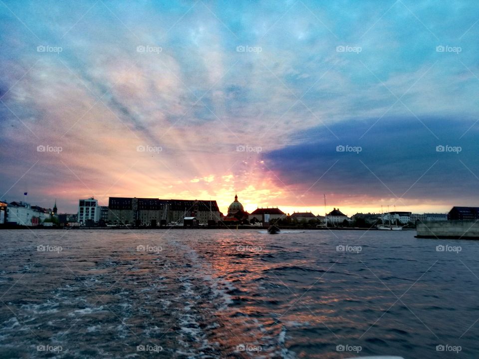 Sunset in Copenhagen