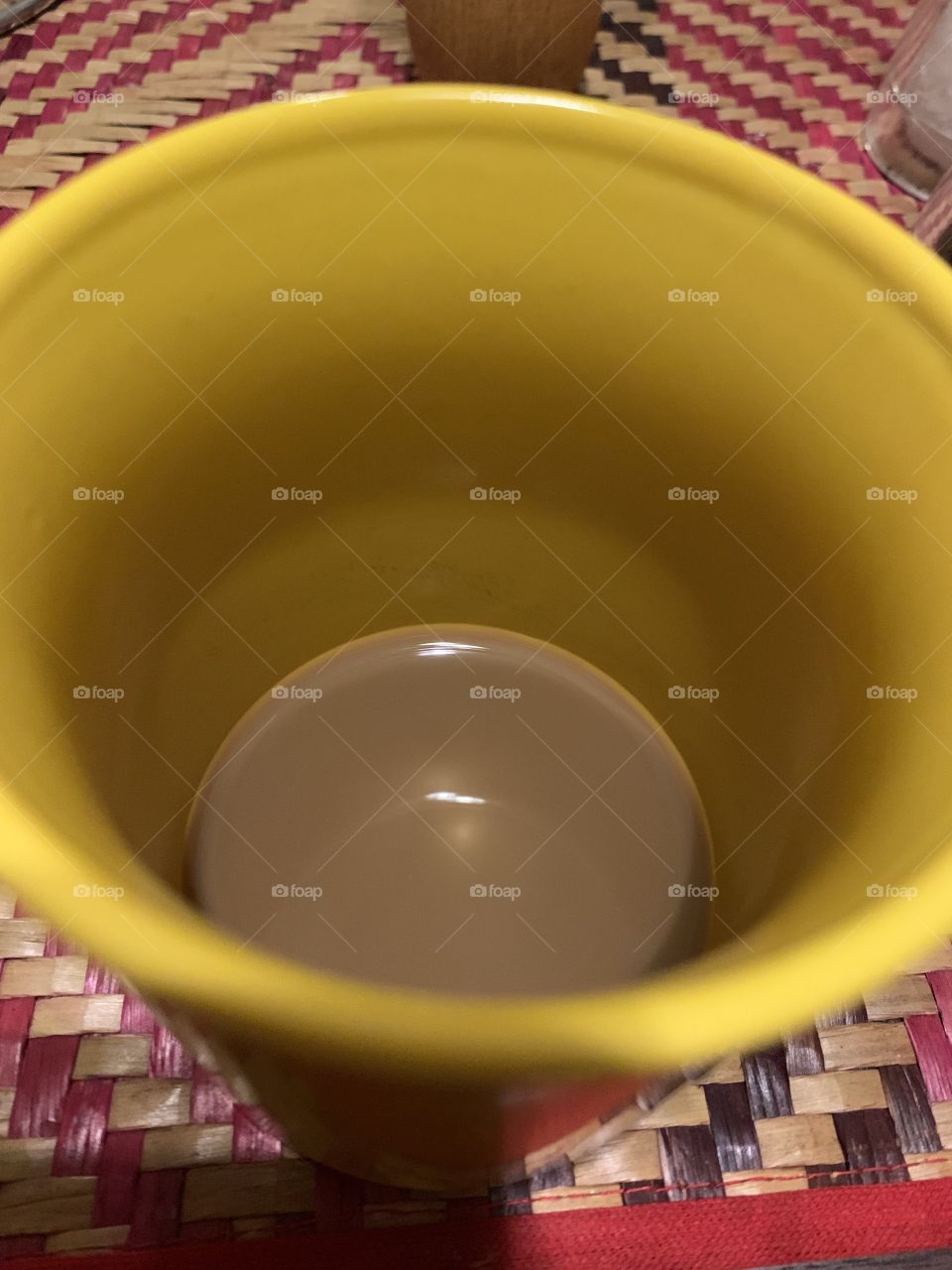 Empty coffee cup