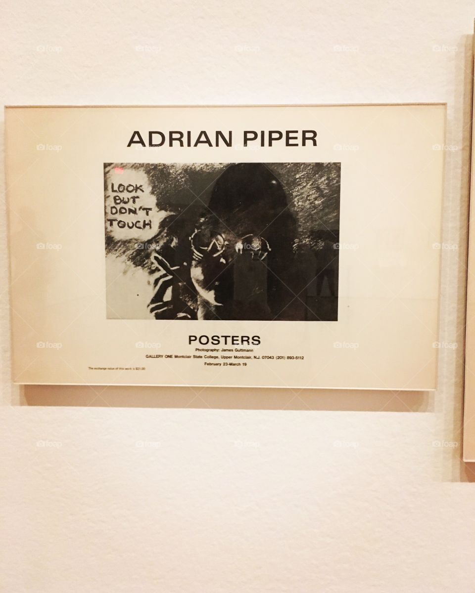 Adrian Piper - A Synthesis of Intuitions - MoMA - Manhattan - New York City 