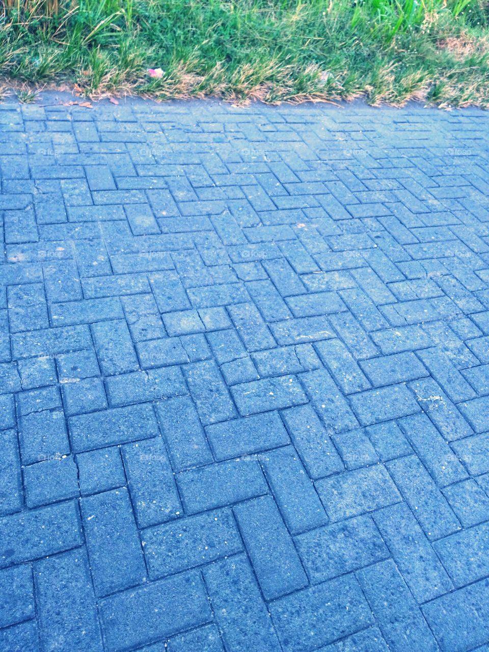 Asphalt rectangular shape  to walk