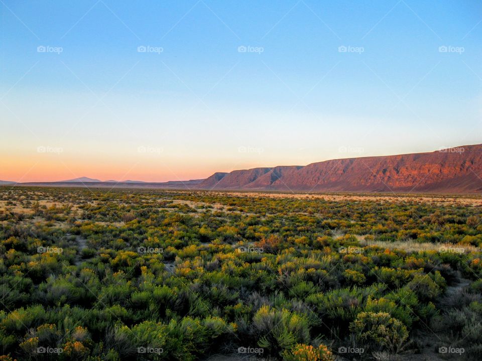 Beautiful Sunset on Mountain "Cliff Hanger"