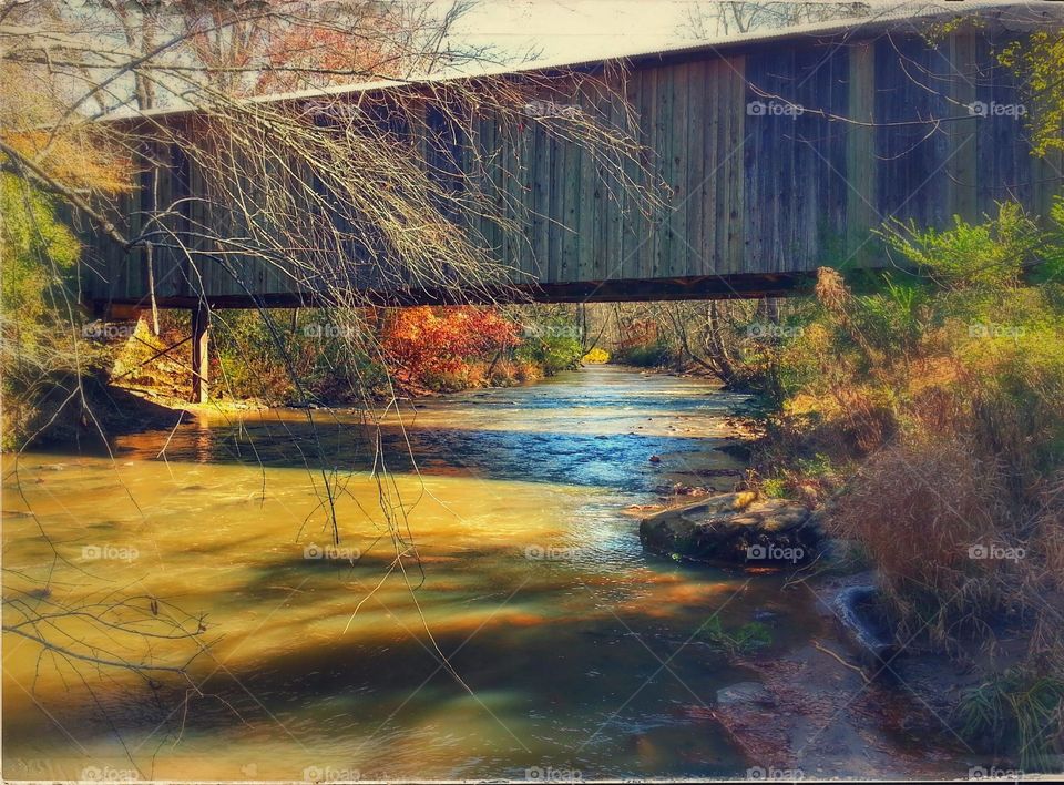 Chromers mill covered bridge in Georgia
