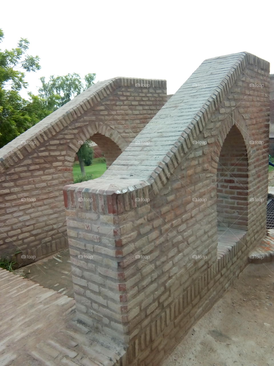 old water well in an ancient fort of Bathinda city- a monument protected by Govt Of India- inner part