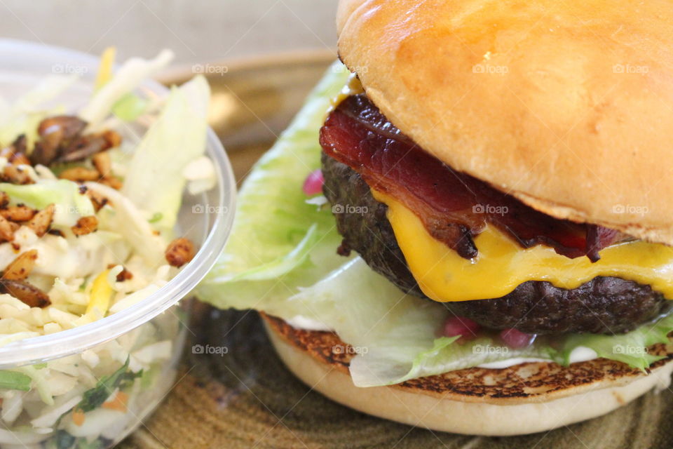 Close-up of burger