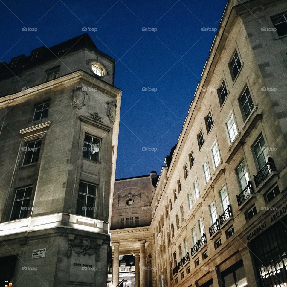 London sky and architecture