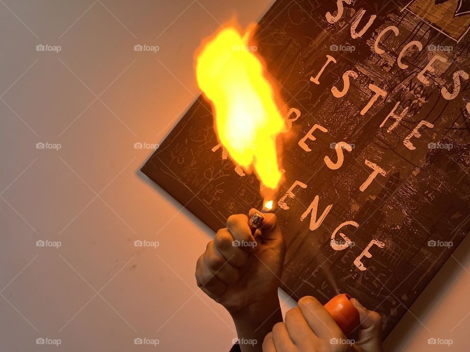 Halo image of hot fire