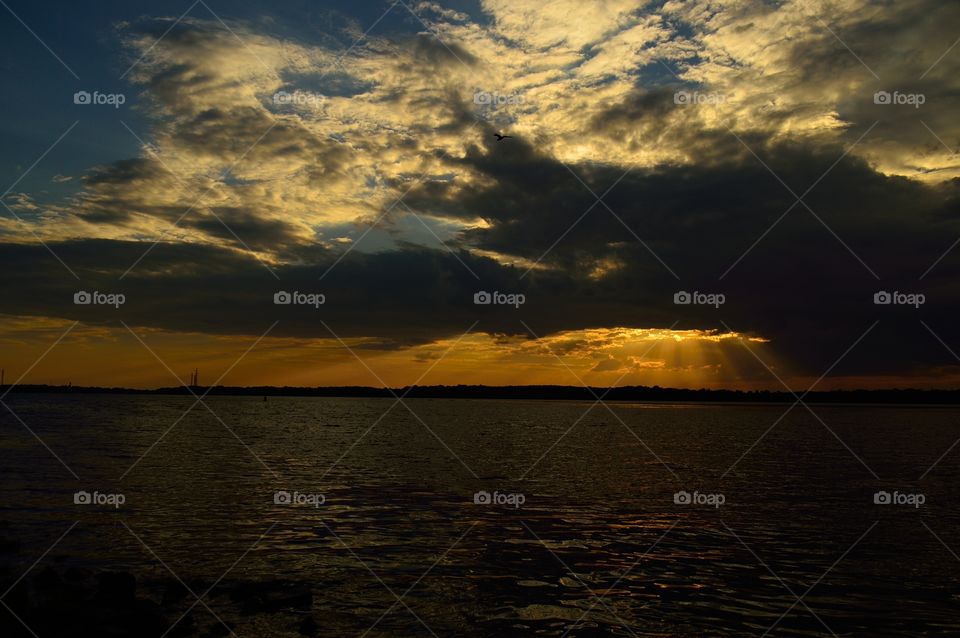 beautiful summer sunset