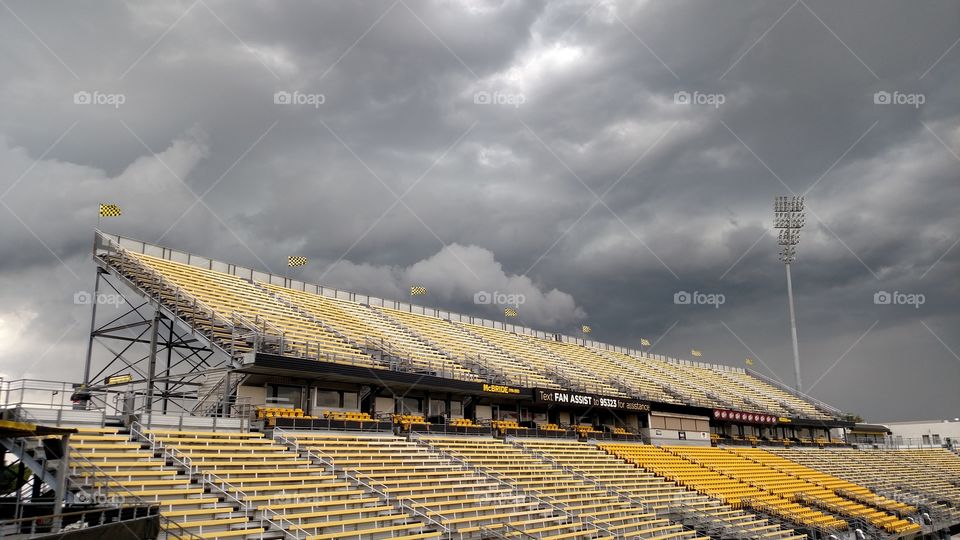 Ominous clouds over MAPFRE Stadium