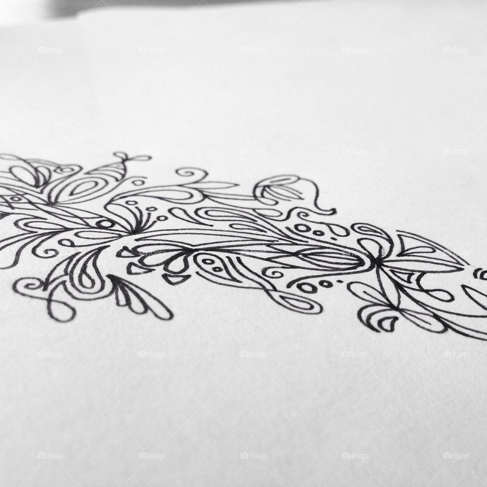 Black and white ornaments