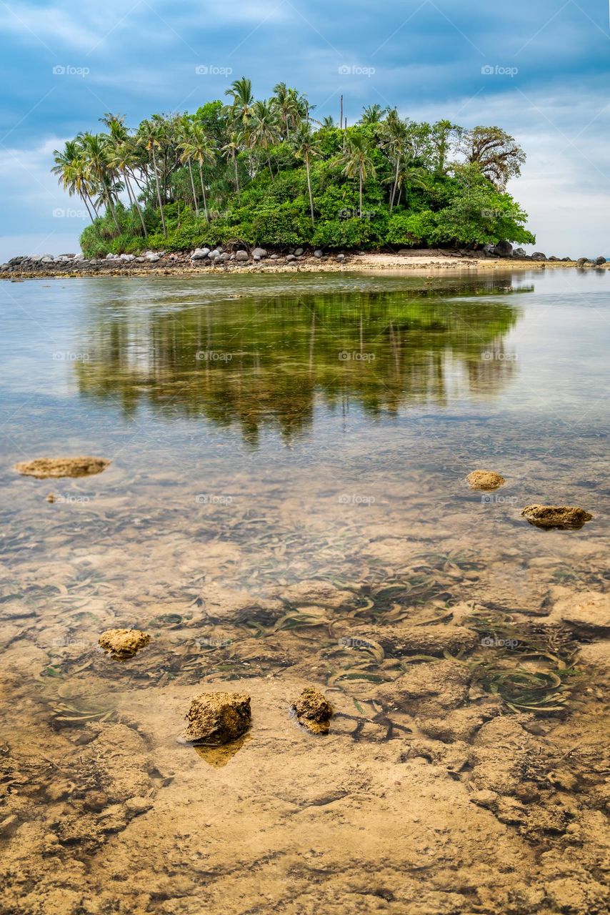 The small cute island in Phuket Thailand