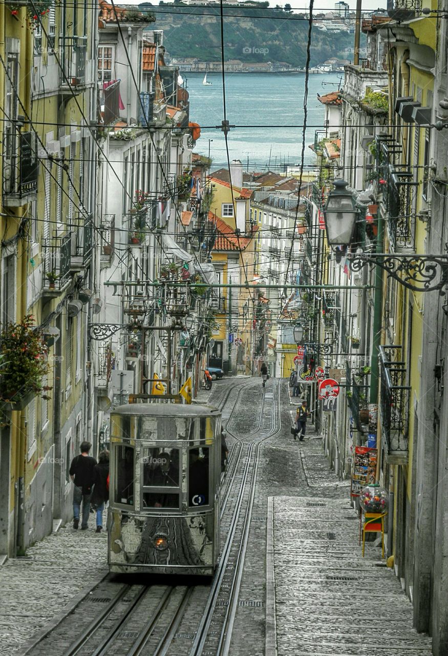 Bica funicular, Lisbon.