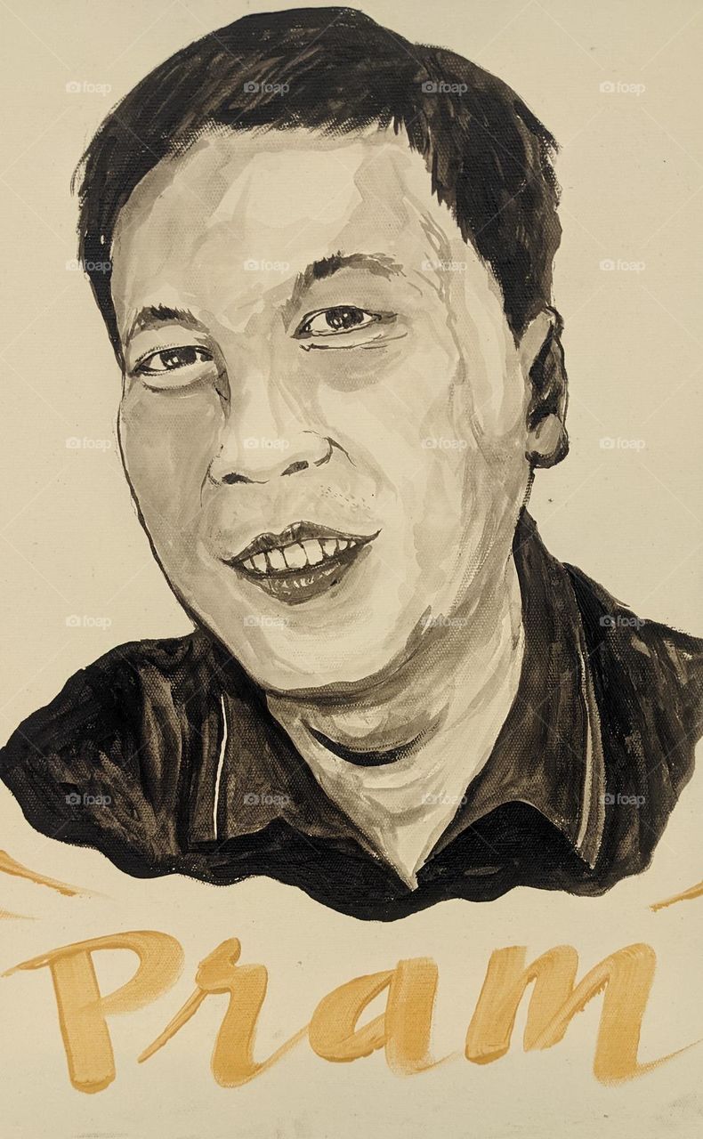 myself in canvas painting