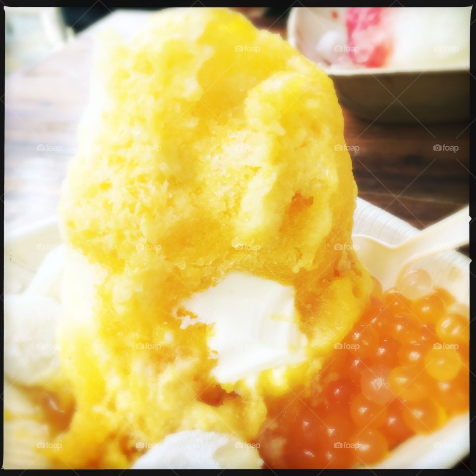 Tropical Island Shave Ice (Mango and Pineapple)