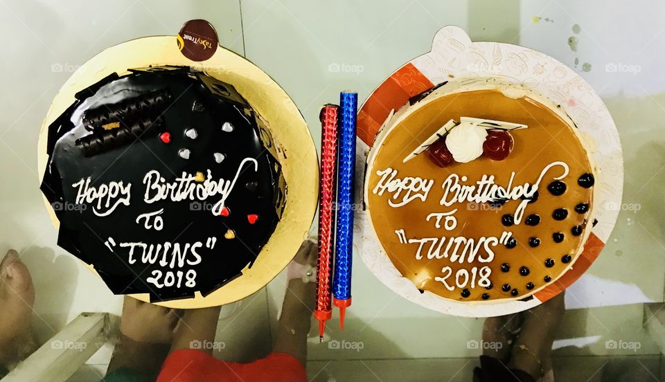 Chocolate cake .... love.....birthdays......:2018...twins 