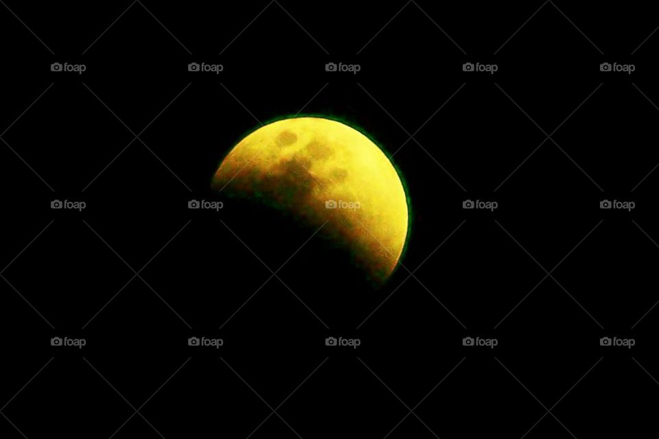 Moon partial Eclipse