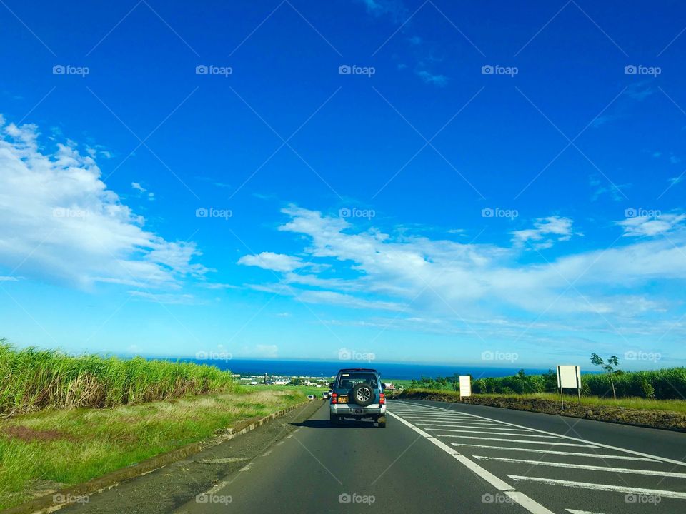 A beautiful drive by to the beach