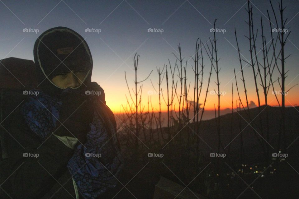 sunrise in Bromo mountain