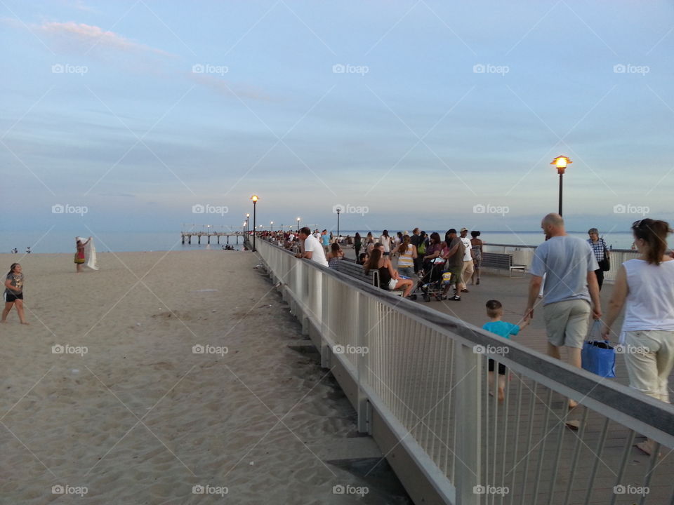 boardwalk. This is another picture of the same beach and boardwalk in New York city that I visited while attending a wedding 💒