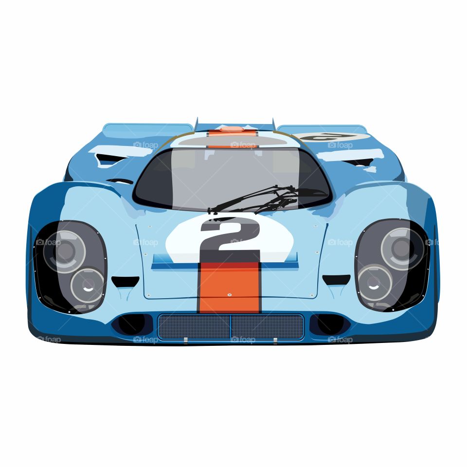 racing car illustration