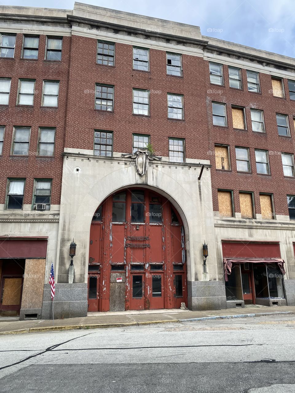 Abandoned train station 
