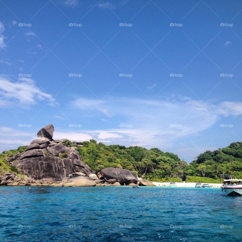 Similan island is the beautiful island in south of Thailand.