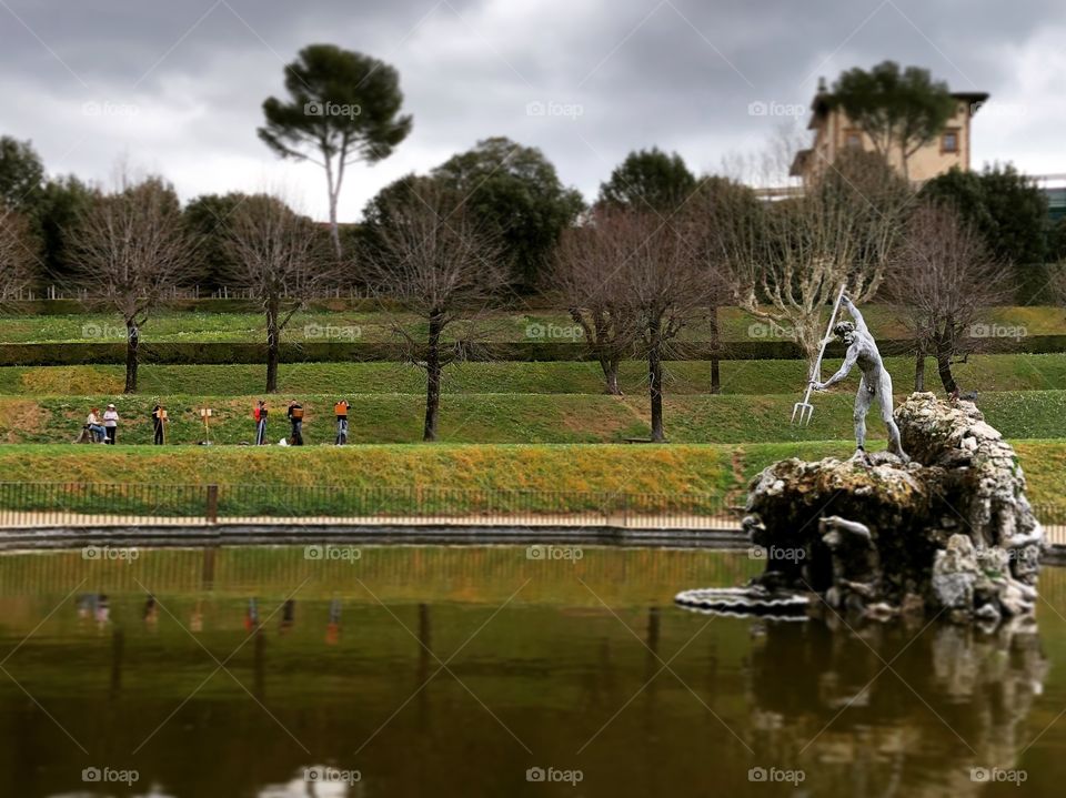 Florence-Boboli Gardens, Neptune’s monument