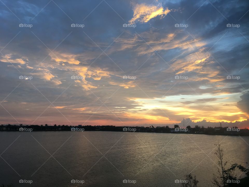 Sunset in Davie, Florida 