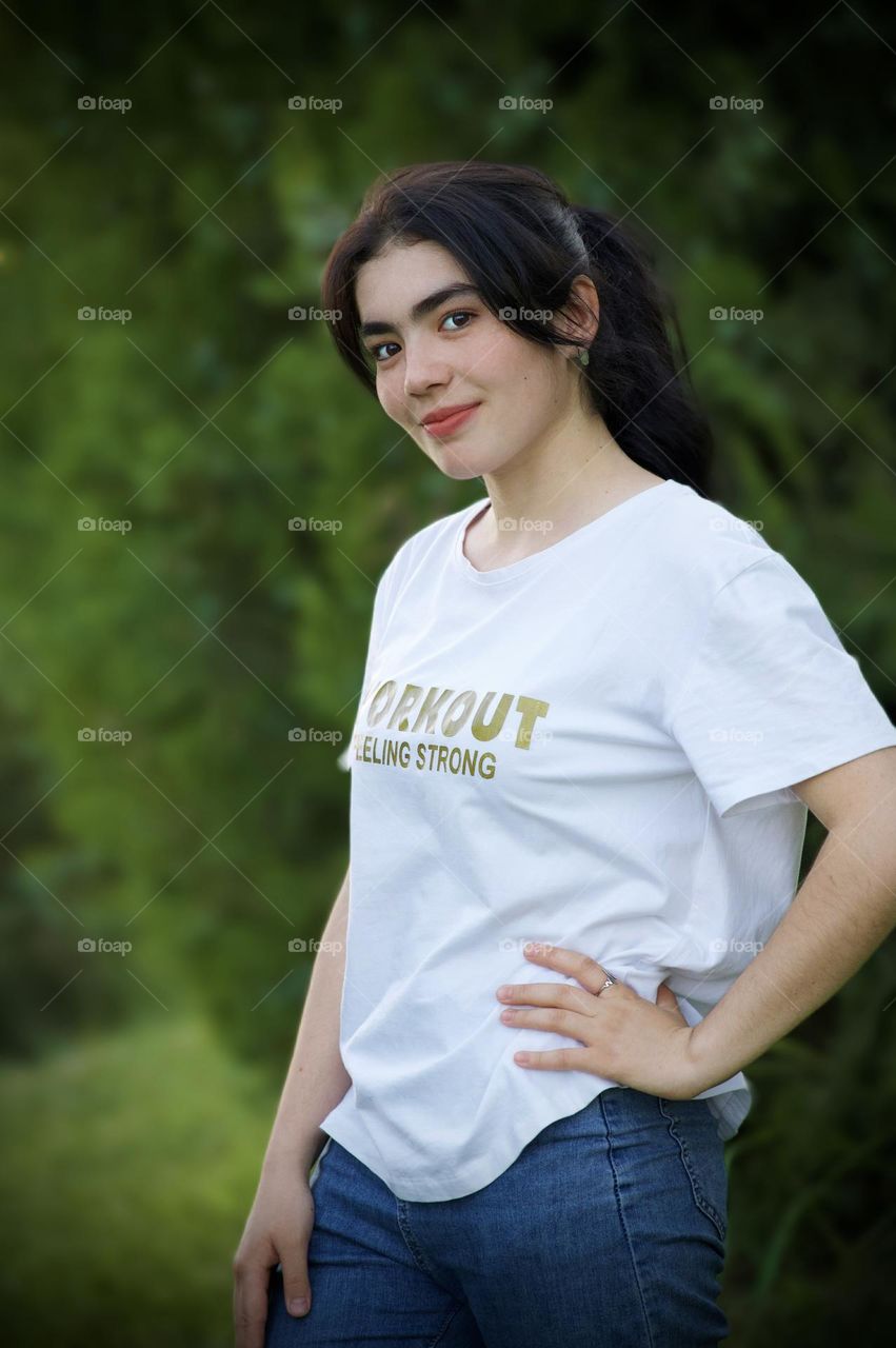 Portrait image of Beautiful Girl posing 