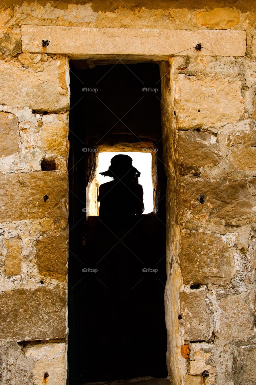 Window with Photographer . Dubrovnik 2015