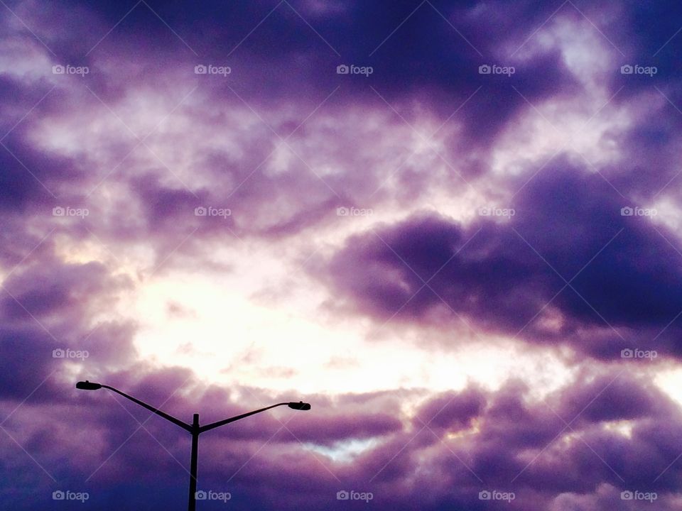 Purple clouds